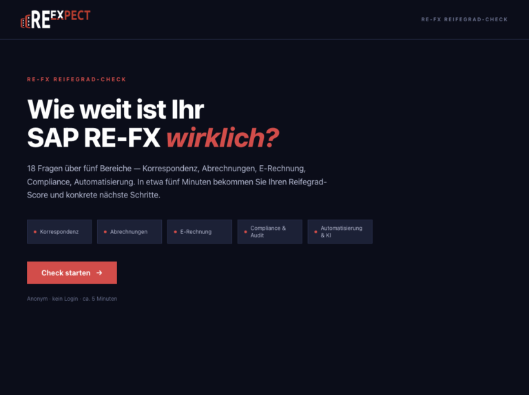 SAP RE-FX optimieren: Wo Immobilienverwaltungen den größten Hebel finden
